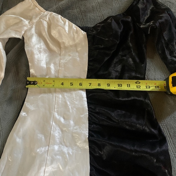 Nasty gal black and white half and half mini dress - Picture 3 of 5